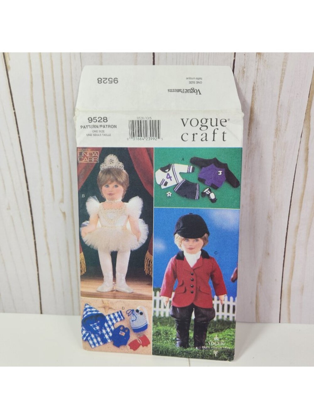 Vogue Doll Ballerina Soccer Beach Rider 18” Collection Pattern 9528 UNCUT